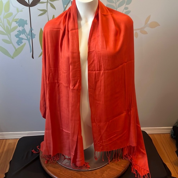4/$20 Burnt Orange Pashmina Shawl/Wrap - Picture 1 of 5